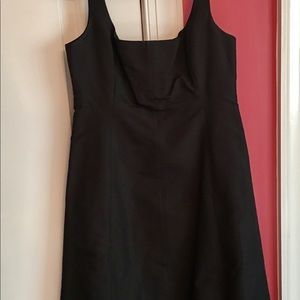 Vintage black silk taffeta lined dress